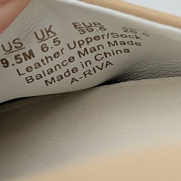 Sarto by Franco Sarto Riva Leather Slingback Flat Women's Butter Size US9.5M - Picture 6 of 13